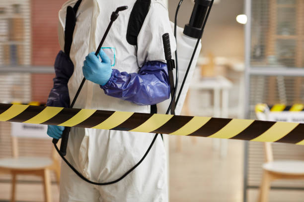 Professional Biohazard Cleanup technician working in Calverton, MD